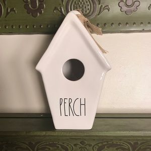 NEW Rae Dunn PERCH Ceramic Bird House Birdhouse 9”